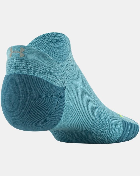 Unisex UA Iso-Chill ArmourDry™ Golf 2-Pack No Show Tab Socks, Blue, pdpMainDesktop image number 3